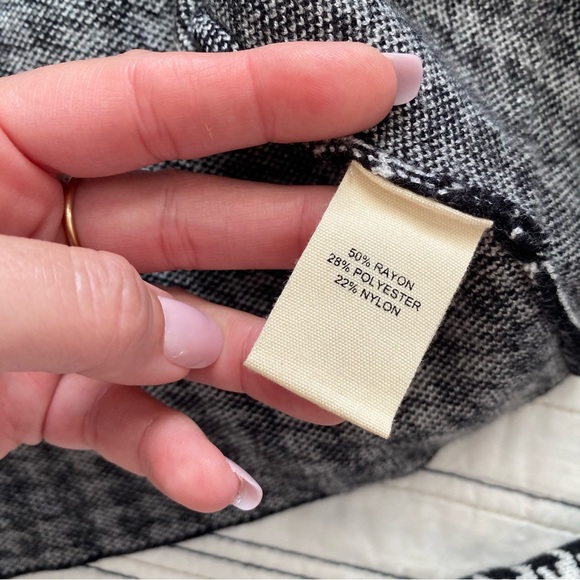 Marled Houndstooth Longline Double Breasted Button Sweater Blazer size Medium - Picture 5 of 9